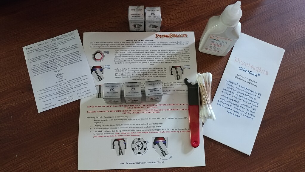 Precise Bits Dewalt 611 Collet Kit DEPG061184KIT Brand New