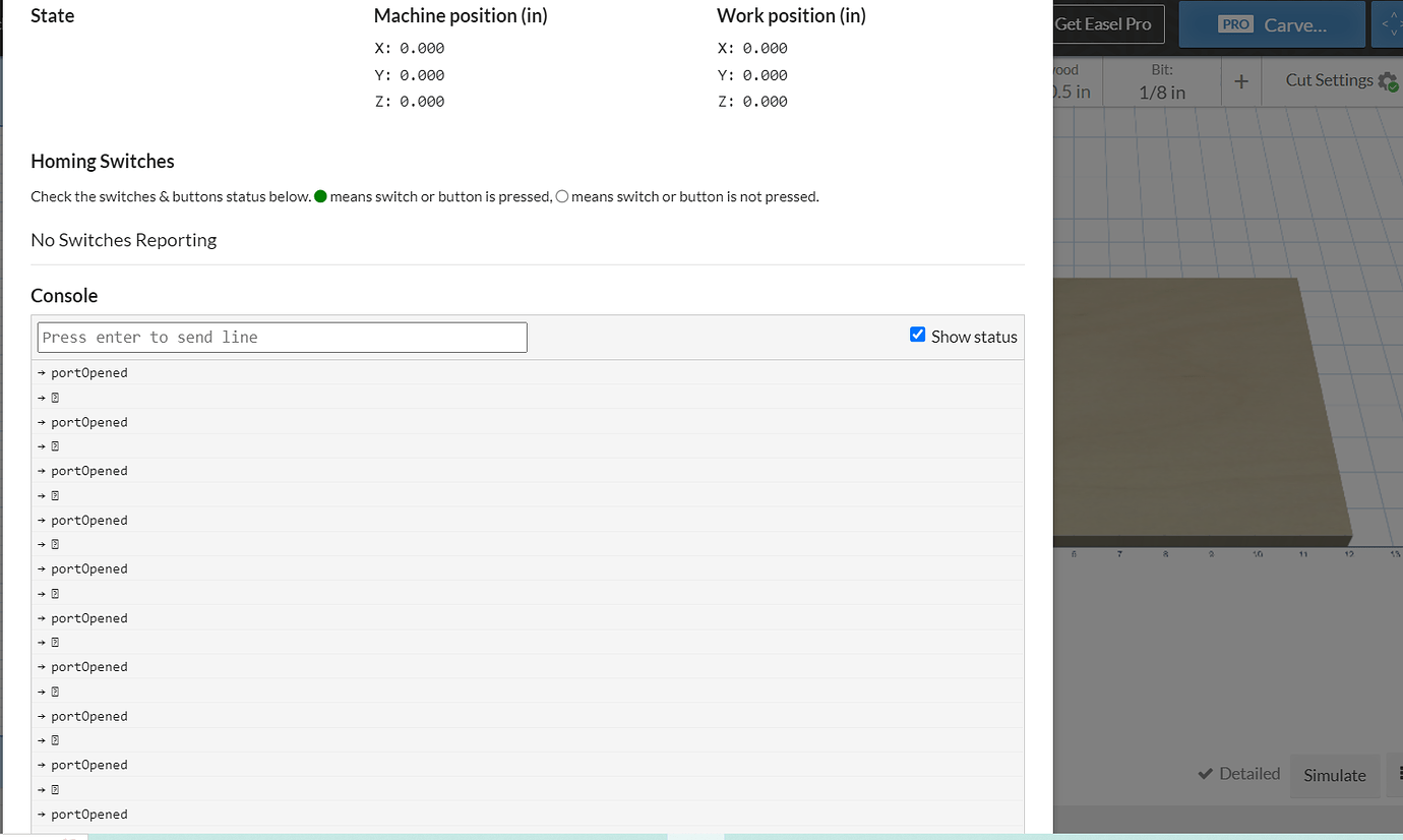 Used xcarve 1000x1000 set up Easel Inventables Community Forum