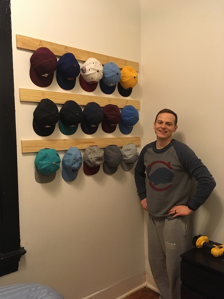 Custom Baseball Hat Rack (Easel Pro project): carving 48" long on X