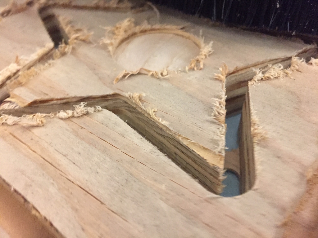 How bad is this cut? (plywood, 1/4" endmill) XCarve Inventables