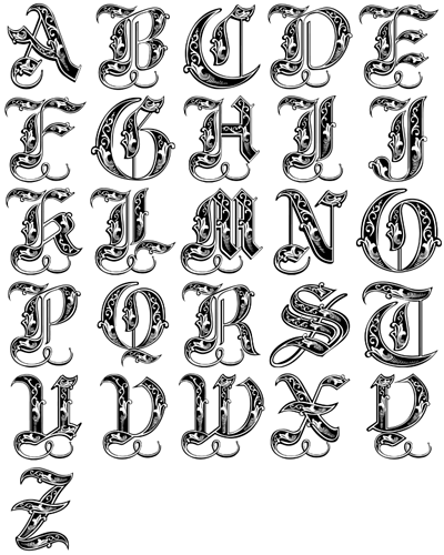 Monogram Alphabet Collection for Carving (PNG, DXF, AI) - Projects ...