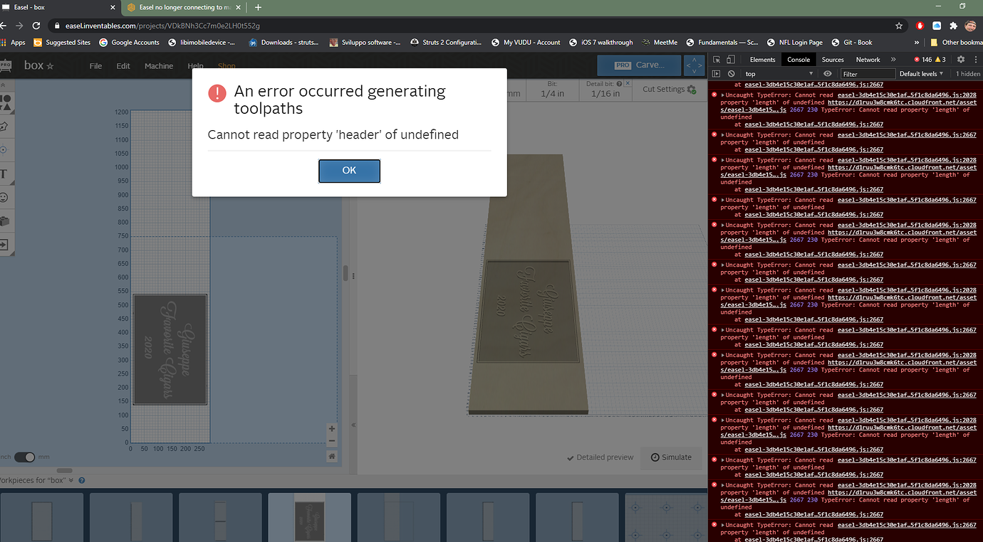 Easel no longer connecting to machine Easel Inventables Community Forum