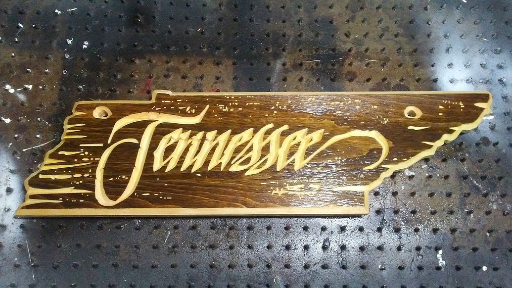 Rustic Tennessee sign Projects Inventables Community Forum