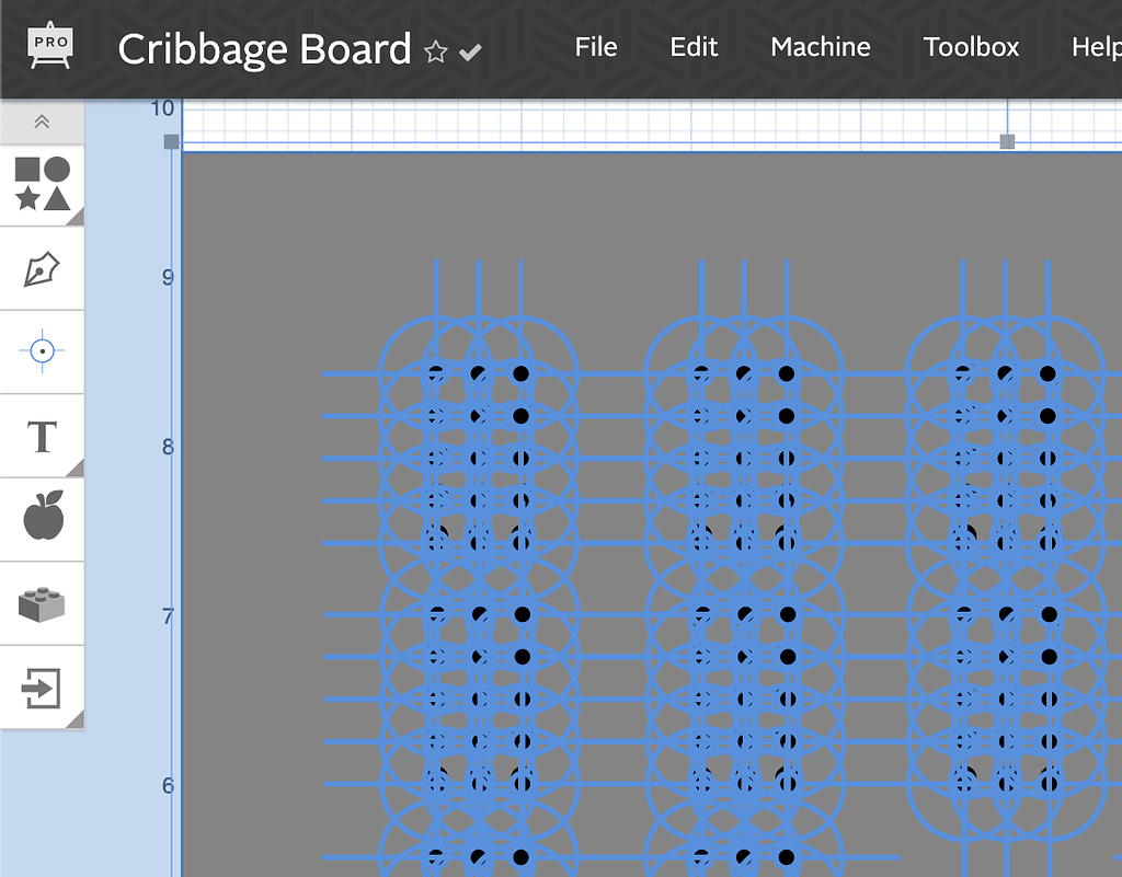 Cribbage board grouping and aligning help Easel Inventables