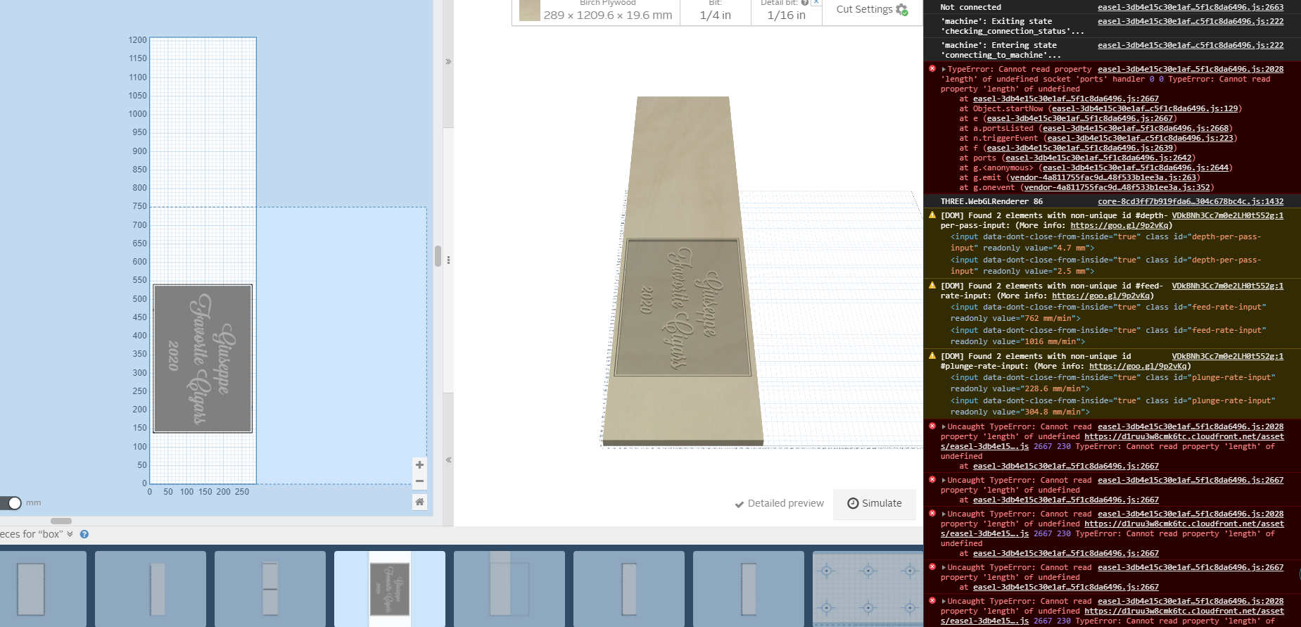 Easel no longer connecting to machine Easel Inventables Community Forum